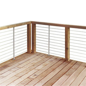 Prima elegante hermoso integrado elegante de gama alta delicado suave fino texturizado pulido Visible seguro cuerda barandilla - Product Image 3