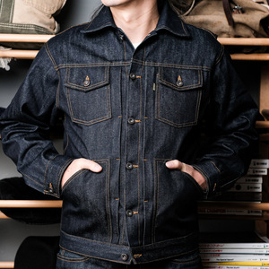 Conjunto de Mezclilla Selvedge Personalizado LARSUR, Jeans y Chaqueta Selvedge de 11-15 oz, 2 Piezas, Trajes de Jeans Selvedge Crudos de Estilo Japonés para Hombre - Product Image 5