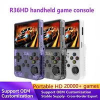 LR 2026 Nouveau modèle R36HD Écran couleur HD 3,5 pouces Écran IPS Console de jeu portable Wi-Fi intégré 18000 jeux Résolution 640x480