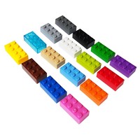 Batu Bata Dasar 2x4 untuk Kota, Blok Bangunan 2*4 Teman, Mainan Plastik Anak, Mainan DIY (NO.3001)