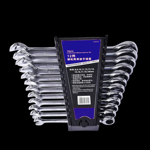 Bộ cờ lê kết hợp công nghiệp bạc 12 món, lực siết cao, bộ dụng cụ cờ lê ratchet kết hợp - Product Image 3