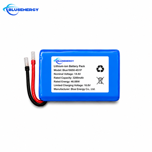แบตเตอรี่ลิเธียมไอออนแบบชาร์จได้รุ่นสั่งทำพิเศษ 18650‑4S1P 14.4V 3200mAh 46.08Wh พร้อมขั้วต่อแบบสายเปลือย รองรับการปรับแต่ง - Product Image 1