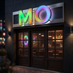 Insegna Commerciale Personalizzata con Lettere Luminose LED RGB di Alta Qualità, Gradiente Arcobaleno, Cornice <span class=keywords><strong>in</strong></span> Acciaio Inossidabile - Product Image 2