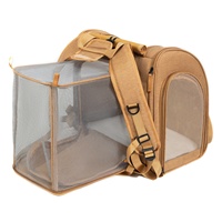 Bolsa de Viaje Expandible para Mascotas, de Gran Capacidad, Resistente, Plegable, Accesorios para Perros, Mochila Impermeable para Perros con Bolsillo con Cremallera