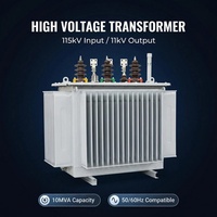 Transformateur de distribution triphasé en alliage amorphe SPM 10kV 30kVA, transformateur de puissance immergé dans l'huile haute tension pour extérieur