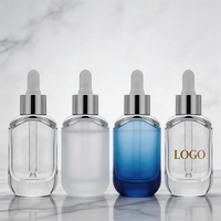Flacon compte-gouttes en verre personnalisé avec logo imprimé pour huiles essentielles, sérums, parfums, cosmétiques et soins de la peau – 15 ml, 30 ml, 50 ml