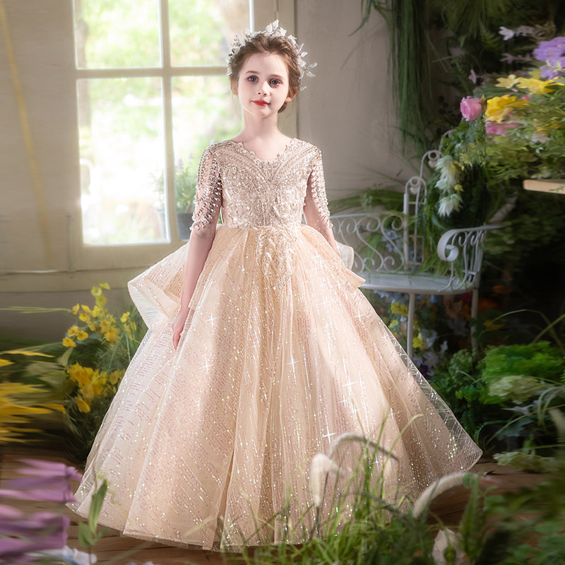 robe champagne avec jupon
