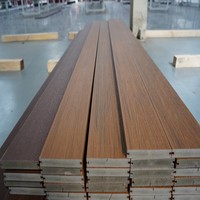 Revêtement de sol extérieur en bois plastique WPC moderne, antidérapant, imperméable, écologique, à grain de bois