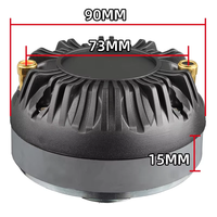 Haut-parleur de compression en titane XY350-2S 34 mm HF, aimant aérospatial 34 noyaux, 60 W max, 8 ohms, pour réparation de haut-parleurs et audio DIY