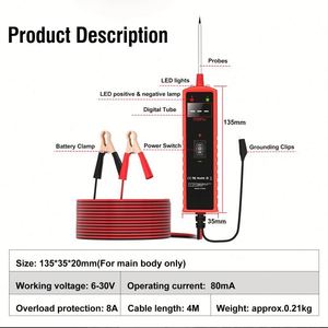 เครื่องทดสอบแบตเตอรี่มืออาชีพ P55 12V พร้อมจอแสดงผลดิจิตอลรับประกัน1ปีโลโก้ออกแบบได้ตามต้องการ - Product Image 5