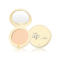 Poudre compacte imperméable en gros pour maquillage quotidien, longue tenue, fini velours mat, poudre pressée pour le visage, contrôle du sébum pour femmes