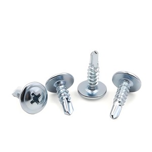 Thép không gỉ đen kẽm lục giác máy giặt khoan đuôi Hộp vít lớn kết hợp Đầu phẳng đặt DIN tiêu chuẩn M4 chủ đề 16mm - Product Image 3