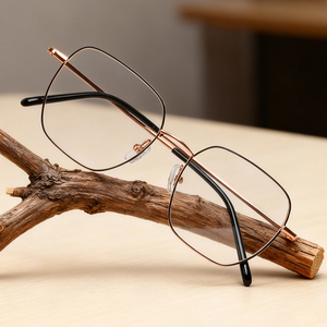 Thanh Lịch Thời Trang Mỏng Những Ngôi Đền Rùa Mẹo Cổ Điển Retro Hình Chữ Nhật Ultralight Kính Quang Học - Product Image 6