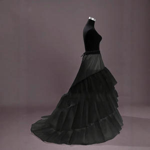 Nouveau Style Modal Train <span class=keywords><strong>Jupon</strong></span> <span class=keywords><strong>avec</strong></span> Volants Jupe Réglable pour Robe De Mariée Banquet De Mariée Performance Blanc Fabriqué en Chine - Product Image 3