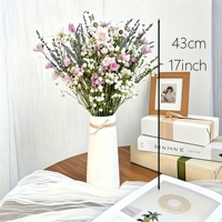 Bouquet de lavande séchée préservée, décoration florale bohème pour anniversaire, cadeau de mariage, ou arrangement floral