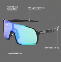 Lunettes de cyclisme ultra-légères avec monture TR90, verres PC enveloppants UV400, lunettes de sport pour hommes et femmes, pour la conduite sur route