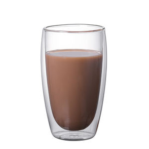 Bán buôn thiết kế cổ điển Borosilicate đôi cốc thủy tinh thân thiện với môi cà phê tái sử dụng cốc trà với biểu tượng tùy chỉnh - Product Image 5