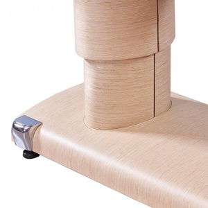 Kisen Manufacturer New Design Wood Base Beige Lash Lounge <b>Bed</b> Massage Table Carrying Case with <b>Stool</b> for Beauty Spa Salon - Product Image 5