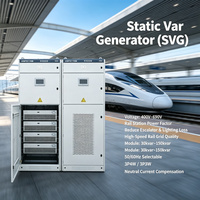 Générateur statique de puissance (SVG) de 30 kvar à 600 kvar, dispositif de compensation du facteur de puissance et d'optimisation de la qualité de l'énergie.