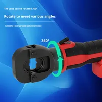 Pince à sertir hydraulique électrique 300 bornes, câble rechargeable, moteur sans balais, acier inoxydable NOOVIEE B400 240V 4000mAh