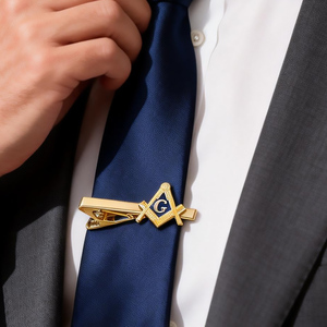 商务礼品批发时尚配饰低价无模具成本金属袖扣定制领带夹共济会共济会袖扣 - Product Image 3