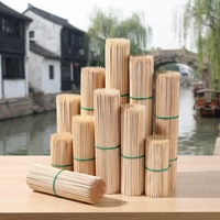Brochettes de barbecue longues en bambou naturel de qualité alimentaire, écologiques, biodégradables, pointues, portables pour camping en extérieur et grillades au charbon de bois