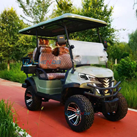 Nouvelle voiturette de golf de luxe à 4 places, best-seller, avec éclairage LED, pour hôtel, villa et navette touristique