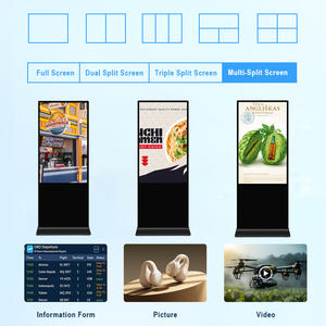 Ddp chúng tôi EU 43/49 inch bán buôn tùy chỉnh 4K màn hình cảm ứng màn hình tương tác kiosk trong nhà sàn đứng Totem LCD quảng cáo hiển thị - Product Image 2