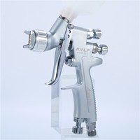 Pistolet de pulvérisation pneumatique mini H-921 en aluminium à alimentation par gravité, pot de peinture 250 ml, buse 1,0 mm, pression d'air 3 bars/43 psi, sans air, pour voiture