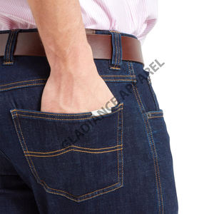 Denim pour hommes Jeans personnalisés en gros haute qualité coton élasthanne lavage original brut mode avec prix de gros - Product Image 3