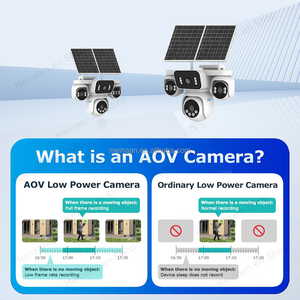 新トレンド Hieasy 20MP 10K AOV 24時間365日録画 ワイヤレス 4G LTE ソーラー PTZ カメラ 4レンズ IP CCTV 屋外 4G SIMカード ソーラーカメラ - Product Image 6