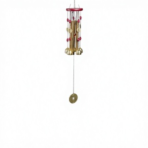 Carillons éoliens en bois poli en gros, impression UV, multi-tubes, pour la maison, le patio, le balcon, la décoration de jardin, artisanat, cadeaux de fêtes - Product Image 2
