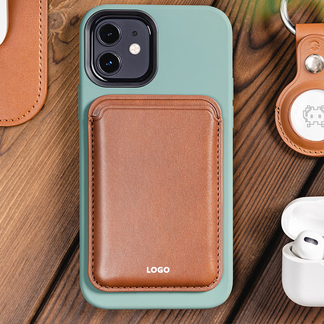 Genuine Leather Magnetic Wallet Case for iPhone Fashionable Lady Card Holder Pocket Phone Bag Cover Anti-Theft Summer
