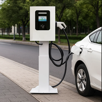 Chargeur rapide DC mural KED CCS2 CCS1 GBT OCPP 1.6j pour véhicules électriques 20-40KW 200-750V Ethernet/4G, nouveau modèle commercial pour véhicules électriques