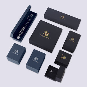 Caja de Joyería de Lujo con Cajones, Organizador Rectangular Grande Negro Mate Personalizado, Cierre de Hebilla Universal de Alta Gama, para el Día de San Valentín - Product Image 4