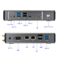 New 10th Gen Mini Desktop Gamer PC Intel Core I9/i7 10510U/i5 10210U Type-C 2xDDR4 2xLAN WiFi6 HD DP SSD mini pc