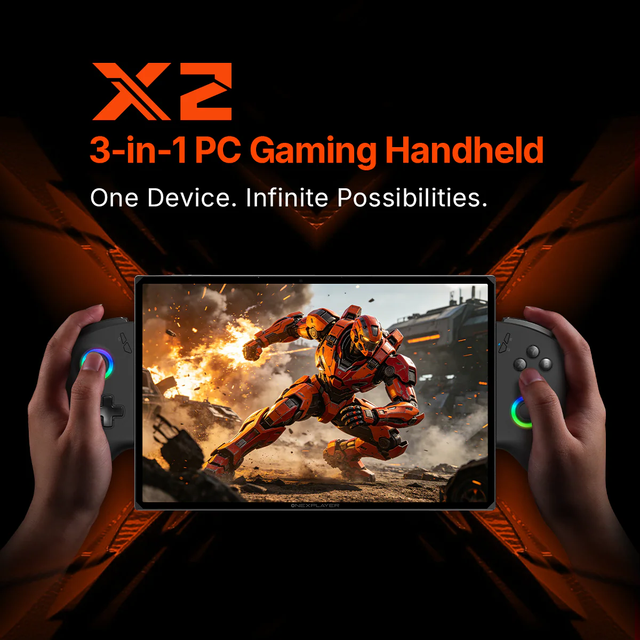 ONEXPLAYER X2(Arc G3 Extreme) X1Air(Ultra7-258v) 10.95" 2560*1600 120Hz Al Gaming Handheld WiFI7 Win11 Ultimate 3in1 Gaming PC