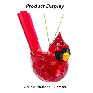 Ornement cardinal oiseau rouge cadeau décorations suspendues décor <span class=keywords><strong>de</strong></span> fenêtre en cristal acrylique avec ornement d'arbre <span class=keywords><strong>de</strong></span> Noël - Product Image 4