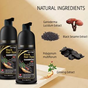 <span class=keywords><strong>Champú</strong></span> Tinte Natural para el Cabello Negro con Ingredientes Herbales, Sin Amoníaco, para Cabello Gris, para Mujeres y Hombres - Product Image 5