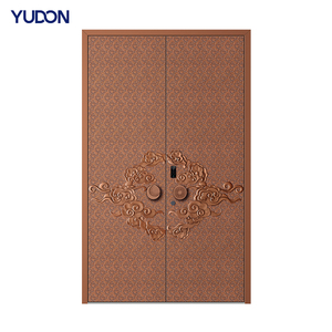 Đúc Nhôm 3D Chống Đạn Bên Ngoài An Ninh Nhập Cửa Ra Vào Cho Biệt Thự Ngoài Trời Hiện Đại Đông Nam Á Phong Cách - Product Image 1