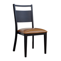 Chaise de restaurant professionnelle en métal de style nordique, mobilier de restaurant, chaise de salle à manger pour table de restaurant