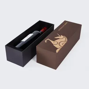 High grade arrival wholesale price wine bottle packaging box wine glasses and champagne packaging gift box