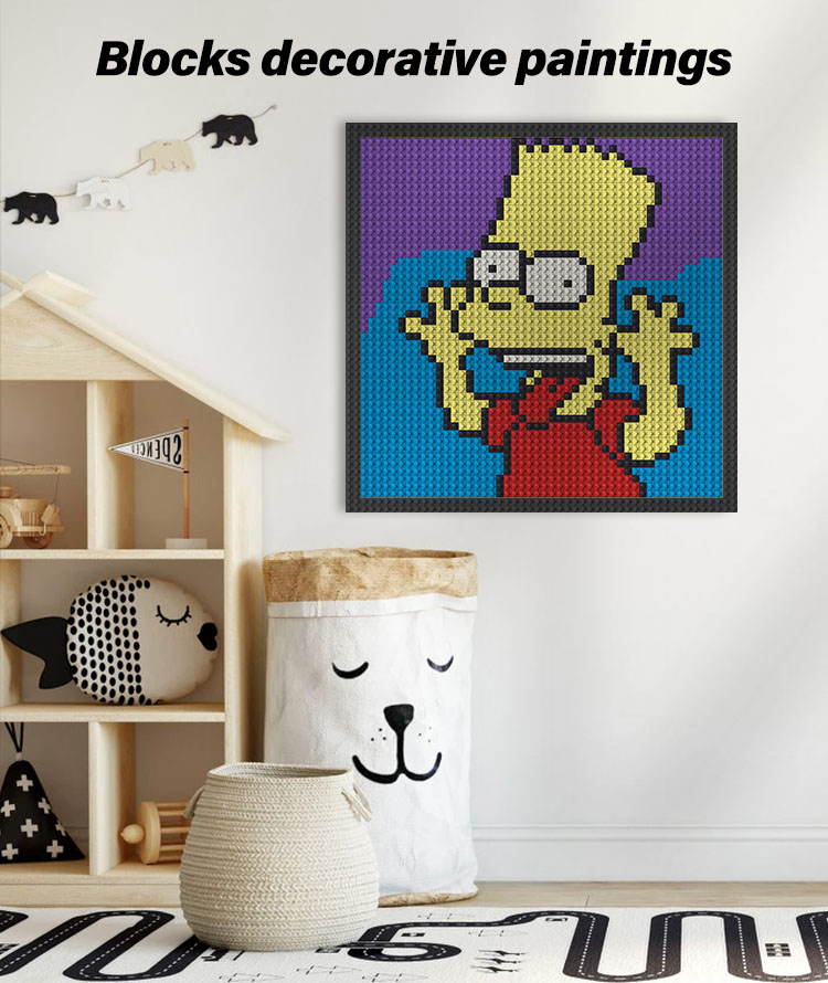 48X48 Dots Bricks 1x1 Wall Portraits Pixel Art Set - DIY Plastic