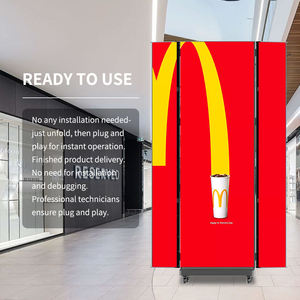 Landun P2.5屋内フルカラーLED広告スクリーン-ポータブル折りたたみ式、サードパーティ製<span class=keywords><strong>CMS</strong></span>対応、ブラック、輝度600-1000cd/<span class=keywords><strong>m</strong></span> - Product Image 3