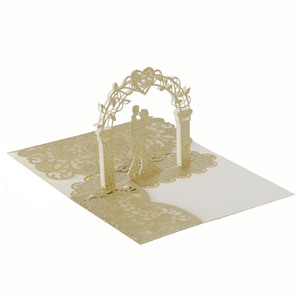 การ์ดอวยพรแบบป๊อปอัพ 3 มิติ ลายฉลุเลเซอร์สุดหรู สำหรับวันแม่และงานแต่งงาน เป็นมิตรกับสิ่งแวดล้อม พร้อมซองจดหมาย - Product Image 2