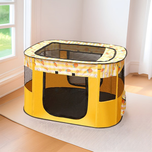 Cuccia Pieghevole Traspirante per Gatti e Cani, Spaziosa Gabbia Chiusa con Recinzione per un Parto Confortevole - Product Image 2