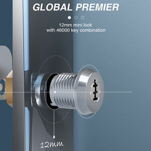 M4 विरोधी चोरी जस्ता मिश्र धातु छोटे मिनी सांचा ताला और कुंजी एटीएम मशीन के लिए - Product Image 4