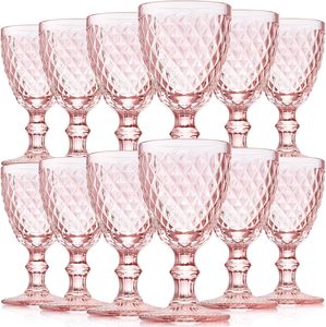 Wholesale Vintage Fashioned Cocktail <b>Wine</b> Glasses Multi Colored <b>Goblets</b> 10oz/300ml Customized Logo for Wedding Party & Home Use - Product Image 1