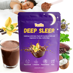 Marque privée Magnésium Bisglycnate Théanine Sommeil Plus Rapide Poudre <span class=keywords><strong>Vanille</strong></span> Cacao Sommeil Profond Poudre - Product Image 1