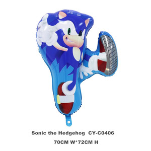 Sonic <span class=keywords><strong>el</strong></span> Hedgehog globos de papel de aluminio niños superhéroe juego de Sega Fans Anime tema Fiesta <span class=keywords><strong>Feliz</strong></span> cumpleaños decoración - Product Image 4